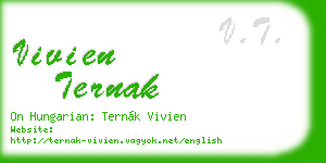 vivien ternak business card